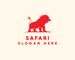Safari Wild Lion  logo design