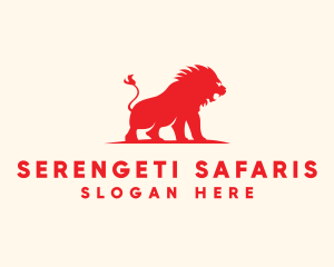 Safari Wild Lion  logo design