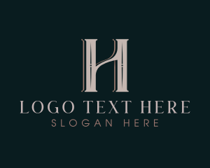 Elegant - Vintage Elegant Retro Letter H logo design