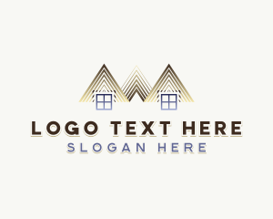Leasing - Roofing Contractor Construction logo design