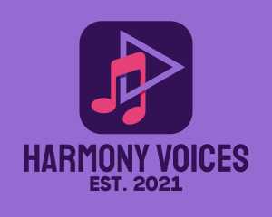 Choir - Music Streaming App logo design
