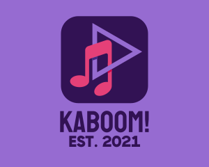 Music Player - Music Streaming App logo design