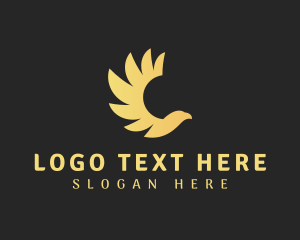 Bird - Deluxe Golden Eagle logo design