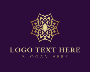 Symmetrical - Luxury Flower Ornament logo design