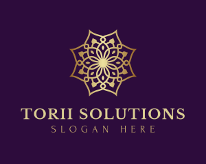 Luxury Flower Ornament logo design