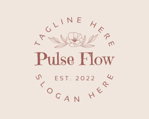 Aesthetic Flower Wordmark logo design