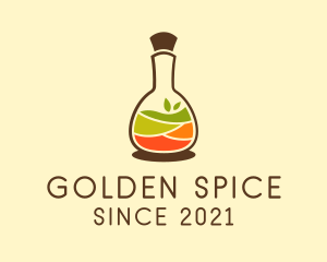 Natural Spices Bottle  logo design