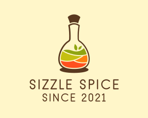 Natural Spices Bottle  logo design