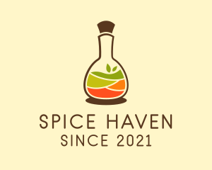 Spices - Natural Spices Bottle logo design