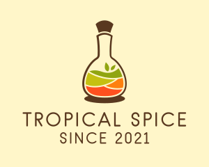 Natural Spices Bottle  logo design