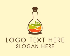 Natural Spices Bottle  Logo