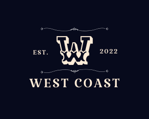 Retro Wild West logo design