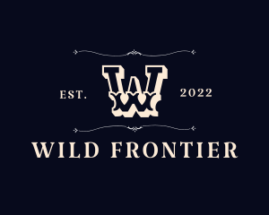 Retro Wild West logo design