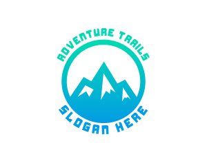 Trekking - Mountain Summit Trekking logo design