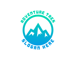 Trek - Mountain Summit Trekking logo design