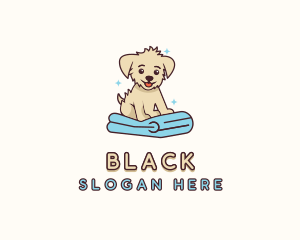 Sparkle - Puppy Pet Dog Towel logo design