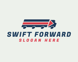 Forwarder - Logistics Arrow Truck logo design