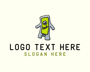 Mobile Phone Monster logo design