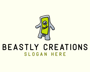 Mobile Phone Monster logo design