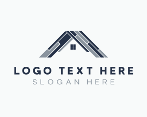 Roofer - Town House Roofing logo design