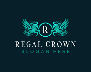 Royalty - Royalty Pegasus Crest logo design