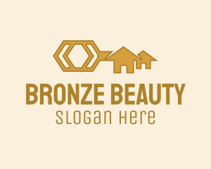 Bronze Homes Key logo design