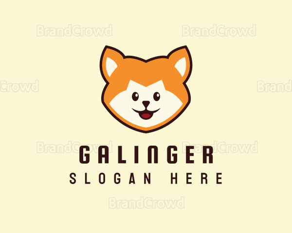 Cute Puppy Head Logo