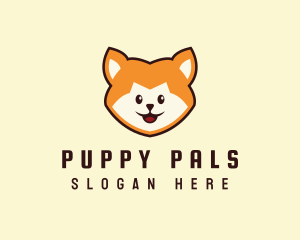 Cute Puppy Head logo design