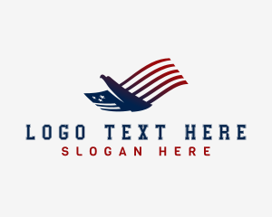 Animal - American Eagle Flag logo design