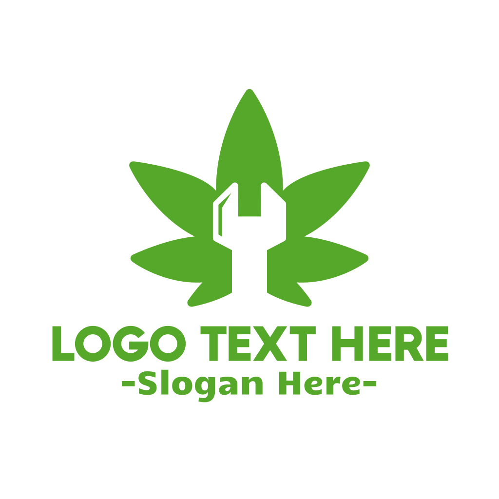 Green Marijuana Wrench Logo | BrandCrowd Logo Maker