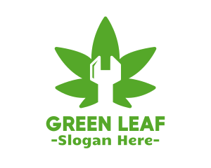 Marijuana - Green Marijuana Wrench logo design