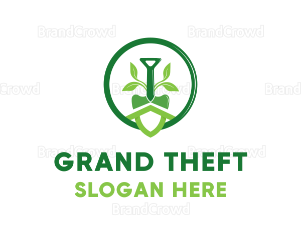 Shovel Plant Eco Logo