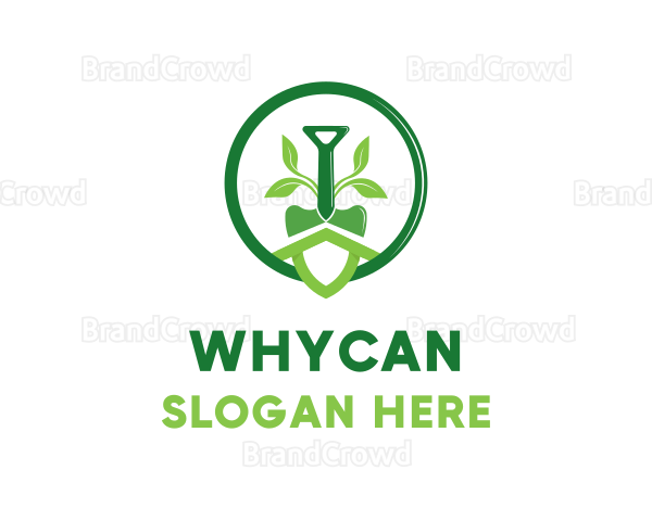 Shovel Plant Eco Logo