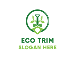 Shovel Plant Eco logo design