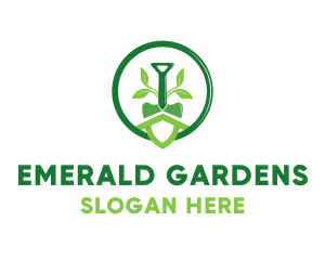 Shovel Plant Eco logo design