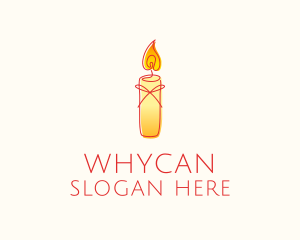 Spiritual Wellness Candle Logo