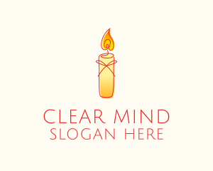 Spiritual Wellness Candle logo design