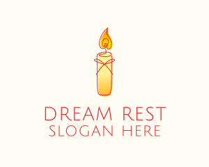 Spiritual Wellness Candle logo design