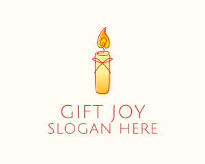 Spiritual Wellness Candle logo design