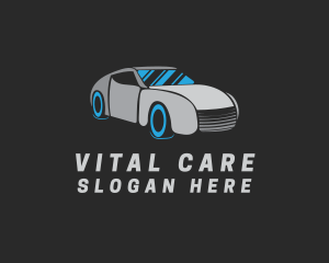 Car Rental - Gray Car Automotive logo design