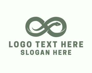 Python - Snake Infinity Loop logo design