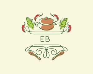 Cuisine - Kitchen Cooking Pot Restaurant logo design