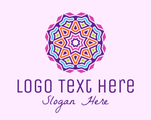 Decoration Shop - Colorful Mosaic Lantern logo design