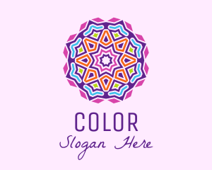 Pattern - Colorful Mosaic Lantern logo design