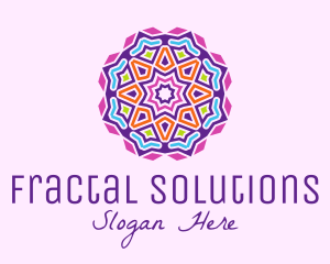 Fractal - Colorful Mosaic Lantern logo design