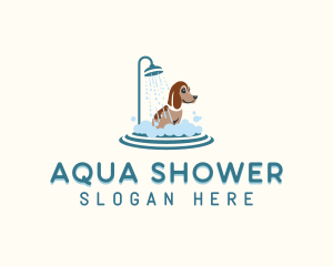 Shower Dog Grooming logo design