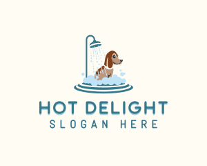 Shower Dog Grooming logo design