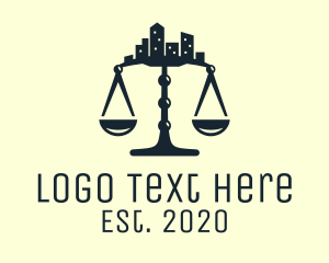 City - City Scale Law logo design