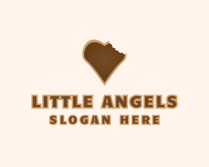 Heart Cookie Bite Logo
