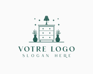 Cabinet Vase Lamp Furniture Logo